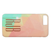 抽象芸術三角形(白いタンポポ) Case-Mate iPhoneケース (裏面(横))