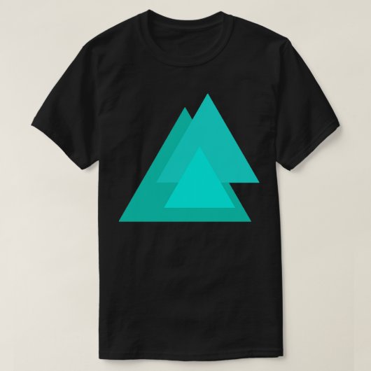 抽象芸術三角形 Tシャツ (デザイン正面)