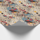 抽象芸術世界パターン | ラッピングペーパー (角)