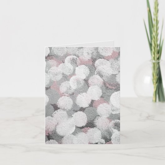 抽象芸術丸のパフ ノートカード (正面)