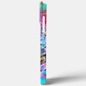 抽象芸術五角形の星はカラフルの混乱で混ざり合っている Case-Mate iPhoneケース (裏面 / 左)