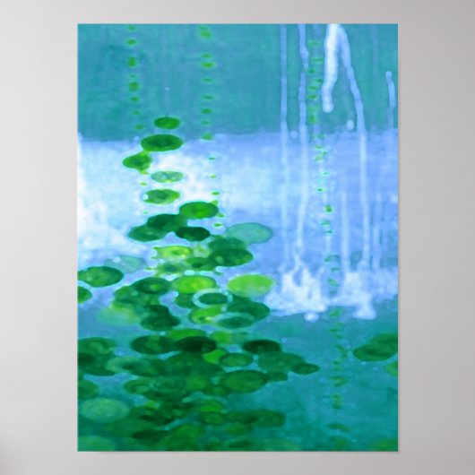 抽象芸術交響曲の青と緑 ポスター (正面)