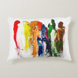 抽象芸術人の姿の運動発現 アクセントクッション