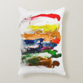 抽象芸術人の姿の運動発現 アクセントクッション (正面(垂直))