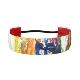 抽象芸術人の姿の運動発現 アスレチックヘッドバンド