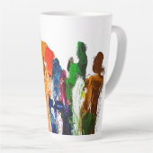 抽象芸術人の姿の運動発現 カフェラテマグ (右アングル)