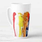 抽象芸術人の姿の運動発現 カフェラテマグ (左アングル)