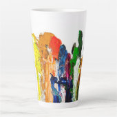 抽象芸術人の姿の運動発現 カフェラテマグ (正面)