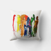 抽象芸術人の姿の運動発現 クッション (裏面)