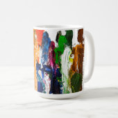抽象芸術人の姿の運動発現 コーヒーマグカップ (正面右)