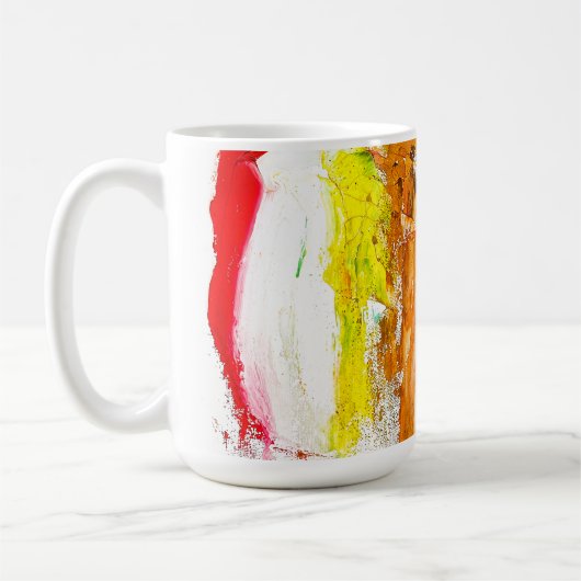 抽象芸術人の姿の運動発現 コーヒーマグカップ (左)