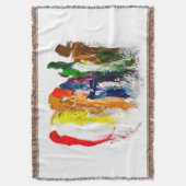 抽象芸術人の姿の運動発現 スローブランケット (正面縦)