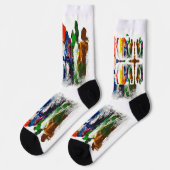 抽象芸術人の姿の運動発現 ソックス (左)