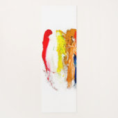 抽象芸術人の姿の運動発現 ヨガマット (裏面)