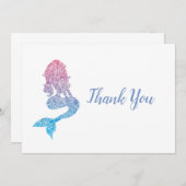 抽象芸術人魚 サンキューカード (正面/裏面)
