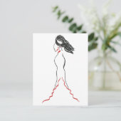 抽象芸術人魚 ポストカード (スタンド正面)