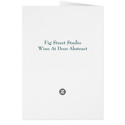 抽象芸術付き (裏面)