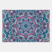 抽象芸術休日応援：シームレスなフェスティバル ラッピングペーパーシート (正面2)