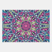 抽象芸術休日応援：シームレスなフェスティバル ラッピングペーパーシート (正面2)