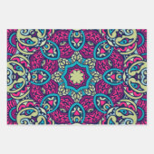 抽象芸術休日応援:シームレスなフェスティバル ラッピングペーパーシート (正面)