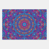 抽象芸術休日応援:シームレスなフェスティバル ラッピングペーパーシート (正面)