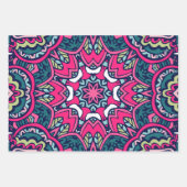 抽象芸術休日応援：シームレスなフェスティバル ラッピングペーパーシート (正面3)