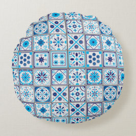 抽象芸術伝統的モロッコパターン ラウンドクッション