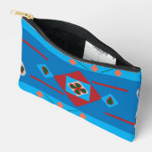 抽象芸術伝統 アクセサリーポーチ (見開き)