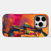 抽象芸術侍のシルエット Case-Mate iPhoneケース (裏面 (横))