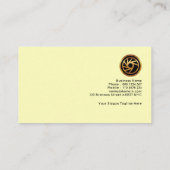 抽象芸術信シンプル号タクシーサービス 名刺 (裏面)