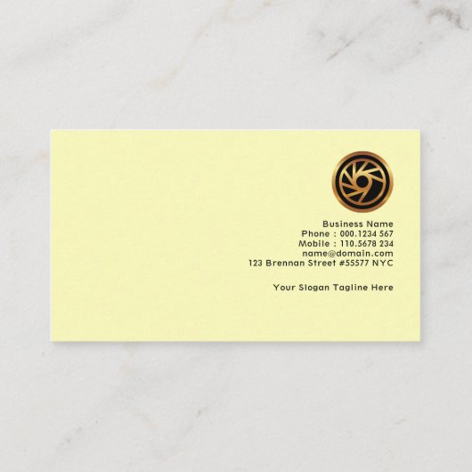 抽象芸術信シンプル号タクシーサービス 名刺 (裏面)