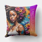 抽象芸術信仰女性Proverbs 31 30 クッション (裏面)