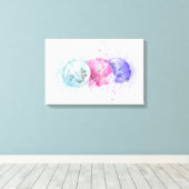 抽象芸術傘 キャンバスプリント (インサイチュ (ウッドフロア))