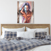 抽象芸術像 キャンバスプリント (インサイチュ (寝室))