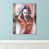 抽象芸術像 キャンバスプリント (インサイチュ (ウッドフロア))