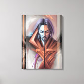 抽象芸術像 キャンバスプリント (正面)