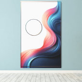 抽象芸術優雅 キャンバスプリント (インサイチュ (ウッドフロア))