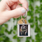 抽象芸術先住民の見解 キーホルダー (手)