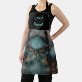 抽象芸術先住民アメリカバイキングマスクスカル エプロン (インサイチュ)