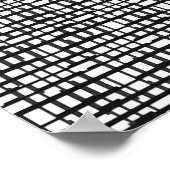 抽象芸術光学グリッドキャンバス印刷 ポスター (角)