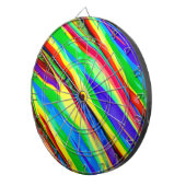 抽象芸術光沢レインボー絵を描 ダーツボード (正面右)