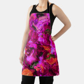 抽象芸術入りプリン、オレンジ、グリーン エプロン (インサイチュ)