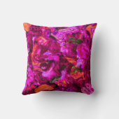 抽象芸術入りプリン、オレンジ、グリーン クッション (裏面)