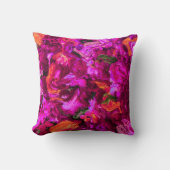 抽象芸術入りプリン、オレンジ、グリーン クッション (正面)