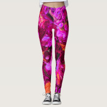 抽象芸術入りプリン、オレンジ、グリーン