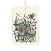 抽象芸術入力テープおよびレターフォーム1 カーエアーフレッシュナー (裏面)