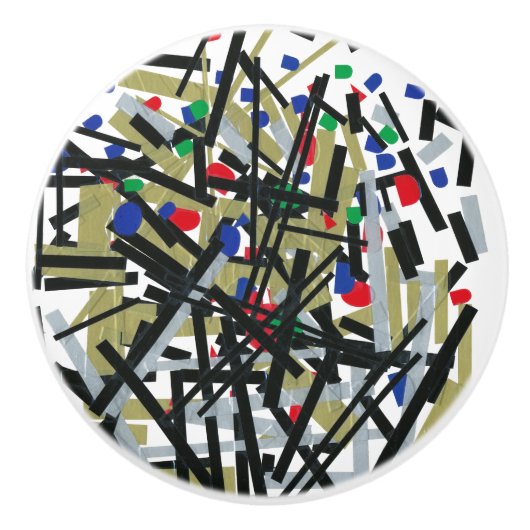 抽象芸術入力テープおよびレターフォーム1 セラミックノブ (正面)