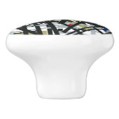 抽象芸術入力テープおよびレターフォーム1 セラミックノブ (側面)