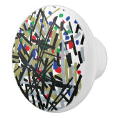 抽象芸術入力テープおよびレターフォーム1 セラミックノブ (右)