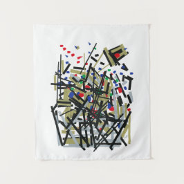 抽象芸術入力テープおよびレターフォーム1 タペストリー